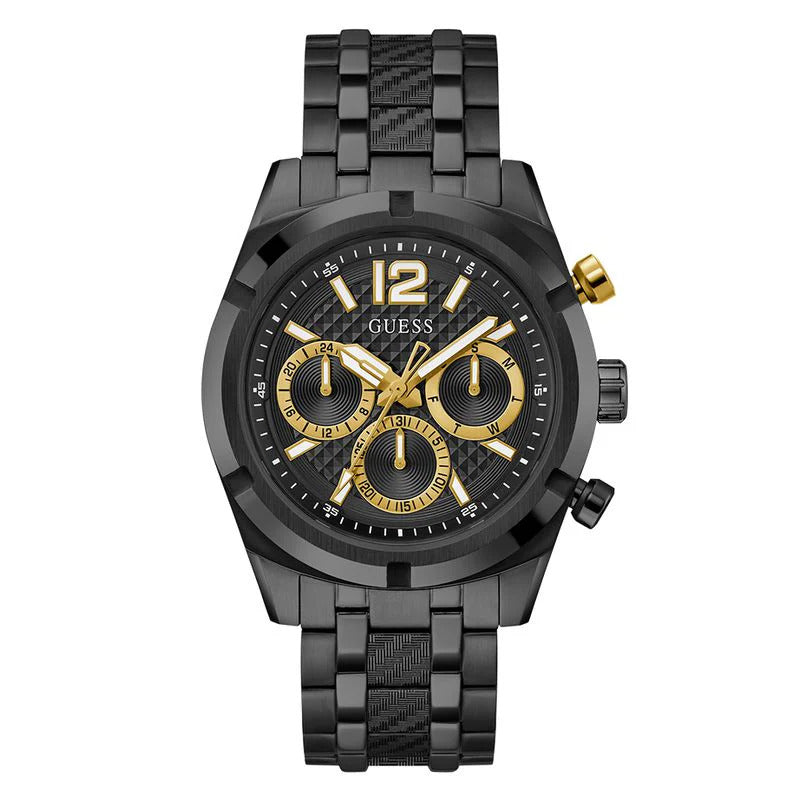 Guess Resistance Black Dial Multifunction Watch - GW0714G4