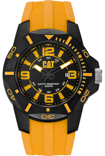 Catterpilar Diver Black Yellow Gents Watch -  LR.161.27.137