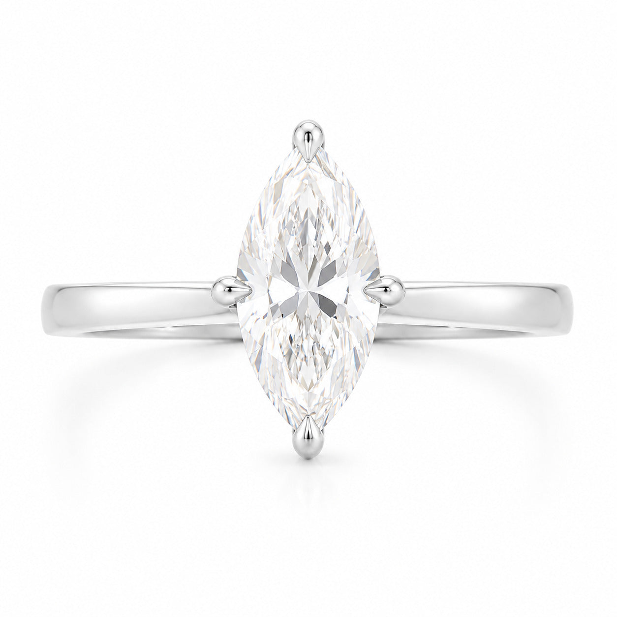9ct Marquise cut 1.00 ct Diamond ring