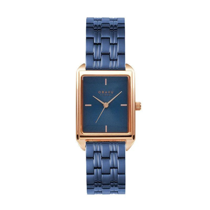 Obaku Kamille - Bahama Blue Dial IP Blue Steel Ladies Watch - V293LXVLSL