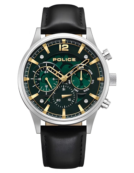 POLICE Men's Multi Function Green Dial Watch - PEWGF0040201