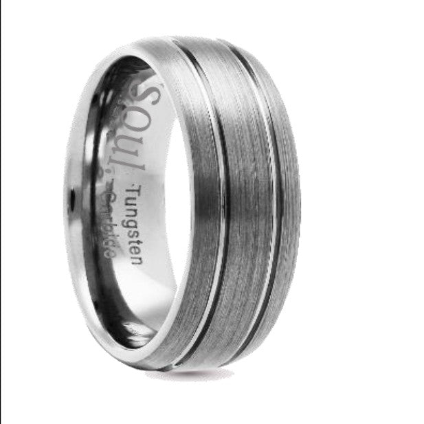 SoUL Tungsten Gents band - TURW-23026-8MM -S-Z
