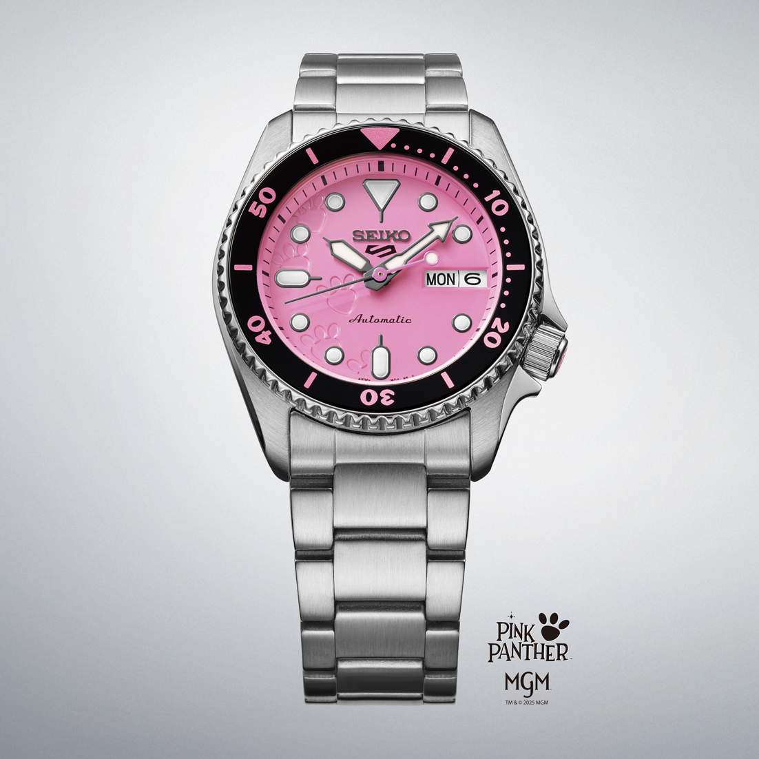 Seiko 5 Sports Pink Panther Watch - SRPM07K1