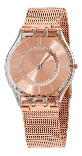 Swatch Hello Darling Quartz Pink Dial Milanese Bracelet Ladies Watch -  SS08K104M