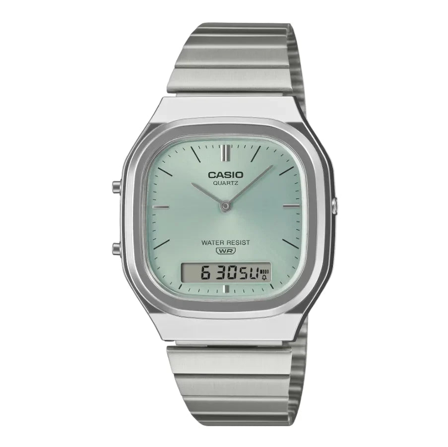 Casio Vintage Dual Time Ana-Digi Watch - AQ-240E-2ADF