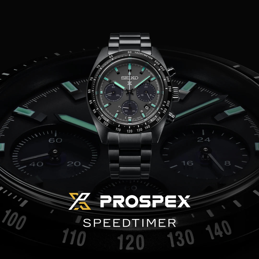Seiko Prospex Black Series Night Speedtimer Solar Chronograph Watch - SSC917P1