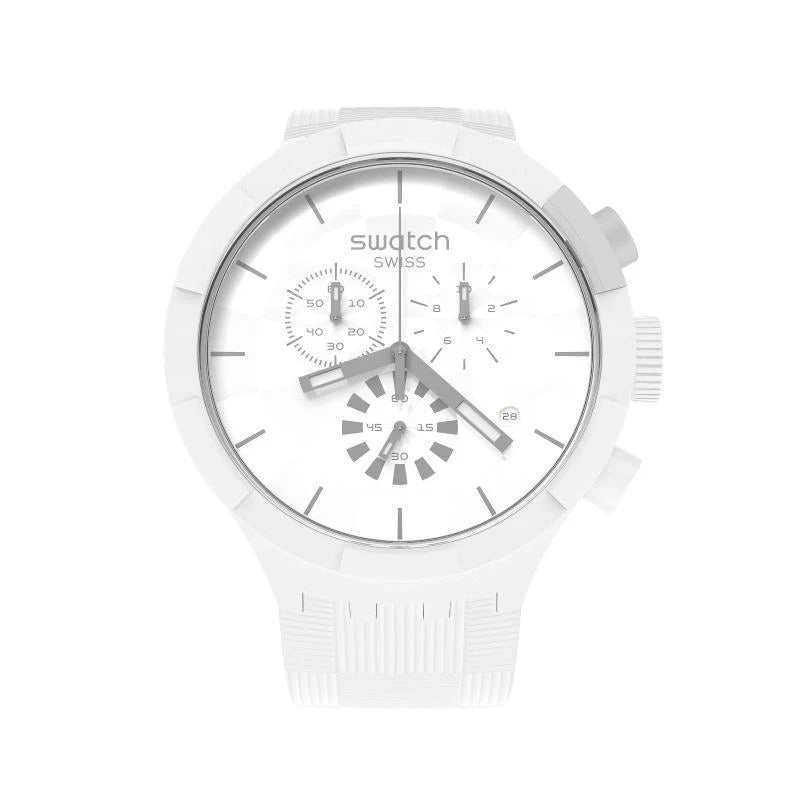 Swatch CHEQUERED WHITE Watch - SB02W400