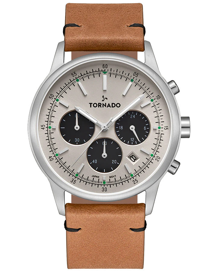 Tornado Classic Men's Multi Function Blue Dial Watch - T24108-SLEI