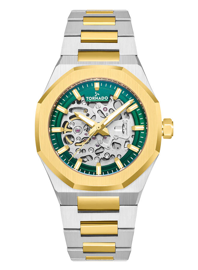AUTONOVA Automatic Watch - Olive Green TT Gold - T24303-TBTH
