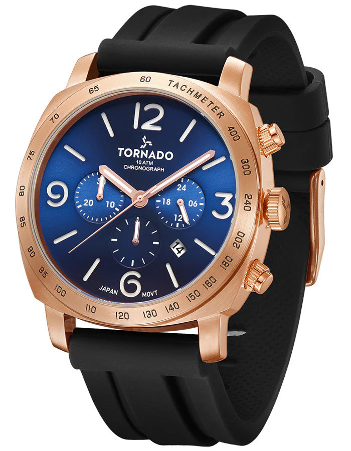 Tornado VINTAGE CLASSIC Chronograph Watch - T9102-KSBN