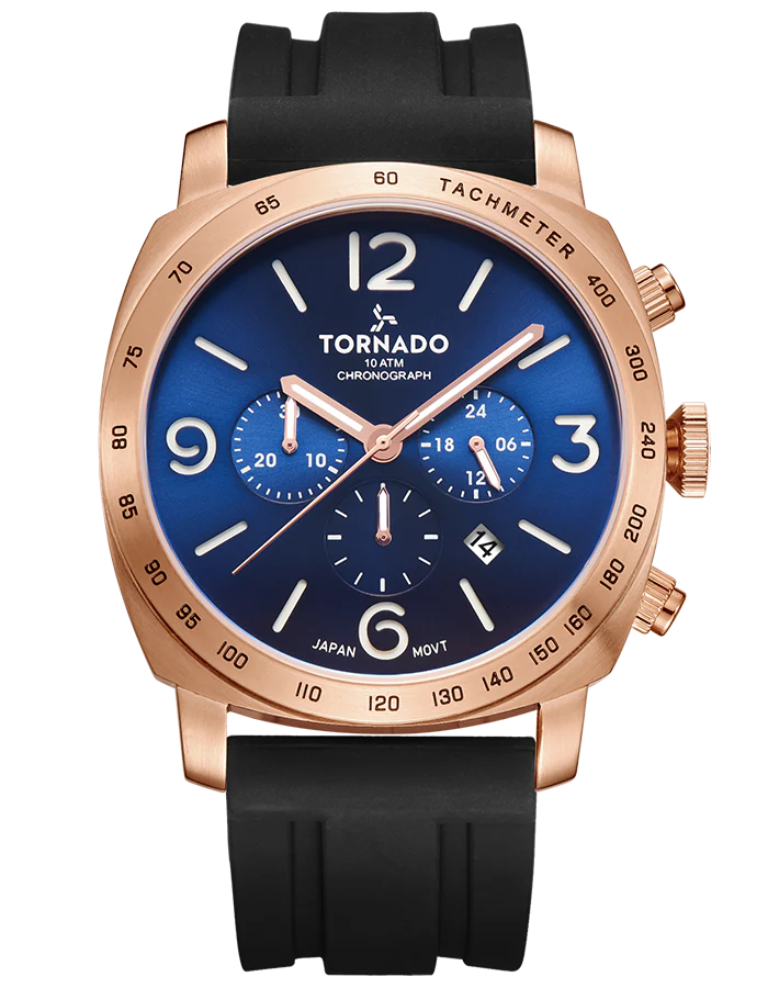 Tornado VINTAGE CLASSIC Chronograph Watch - T9102-KSBN