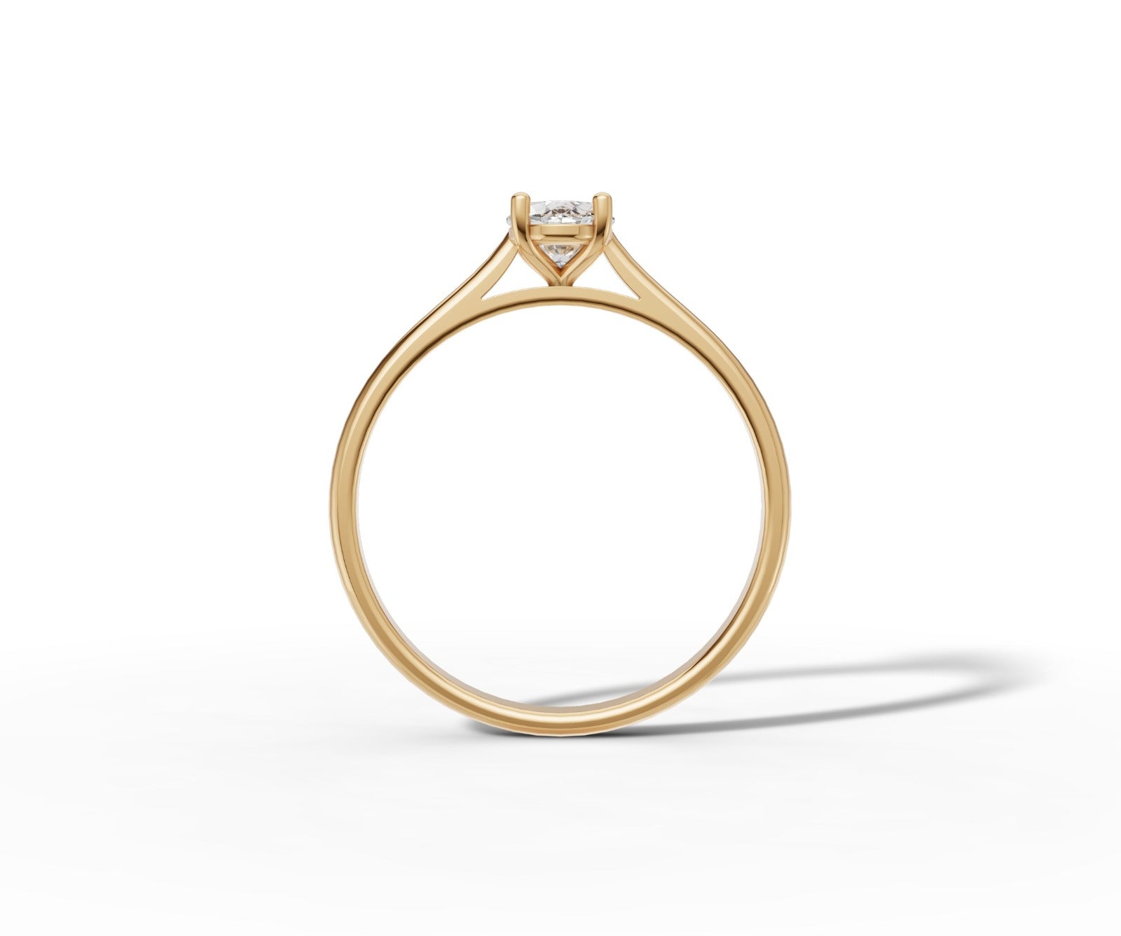 9ct Oval Cut 1ct Lab Grown Diamond Engagement Ring