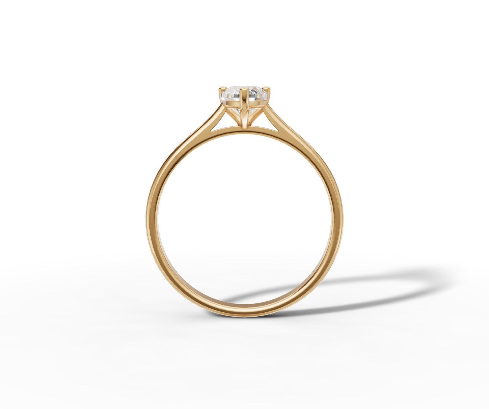 9ct Gold 1ct Pear Cut Lab-Grown Diamond Engagement Ring