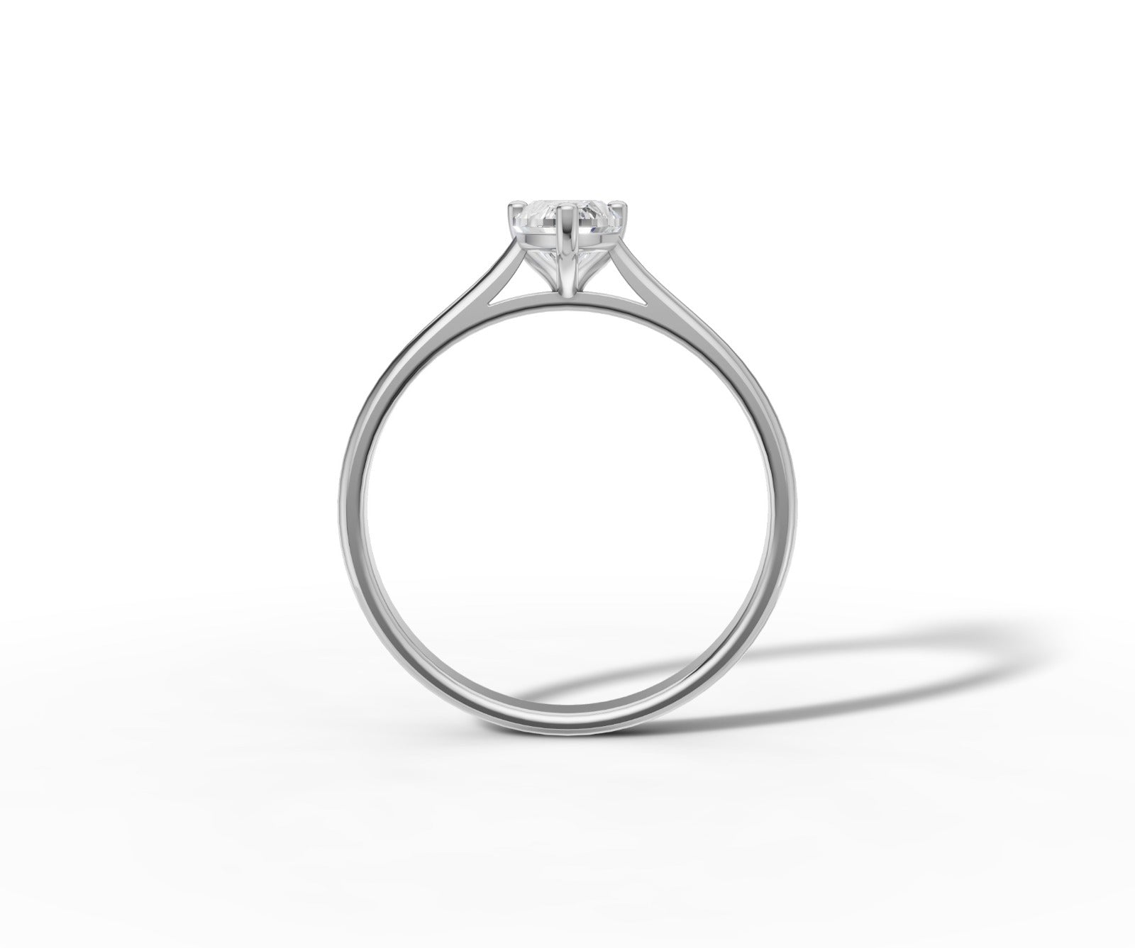 9ct Gold 1ct Pear Cut Lab-Grown Diamond Engagement Ring