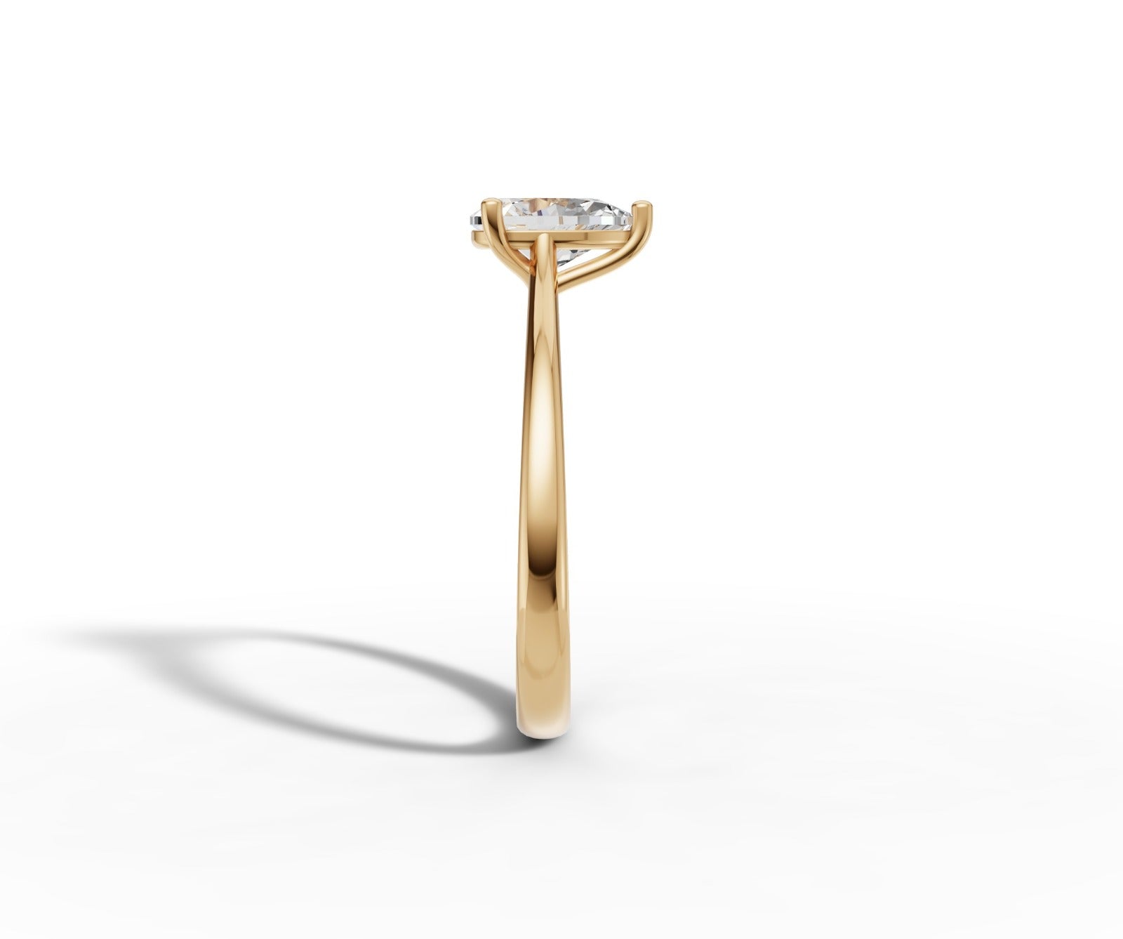 9ct Gold 1ct Pear Cut Lab-Grown Diamond Engagement Ring