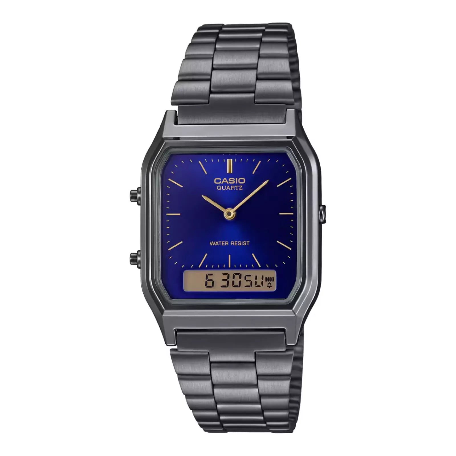 CASIO RETRO Analog-Digital Quartz Watch - AQ-230GG-2ADF