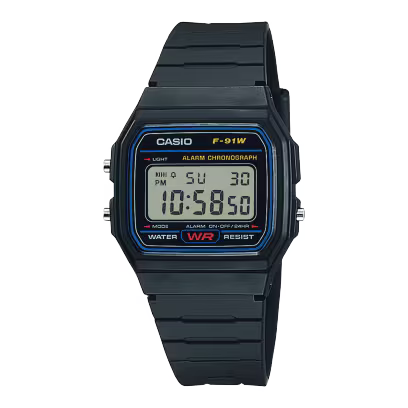 Casio Classic Retro Digital Watch - F-91W-1