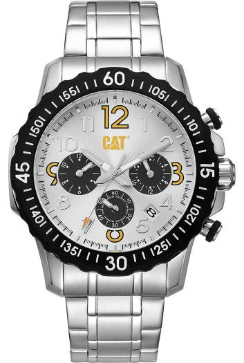 Catterpillar Downforce Multi Stainless Steel White Dial Men's Watch- AP.149.11.211