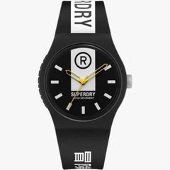 Superdry Gents Xl Urban Black Silicone Strap Watch - SYWGM2021702