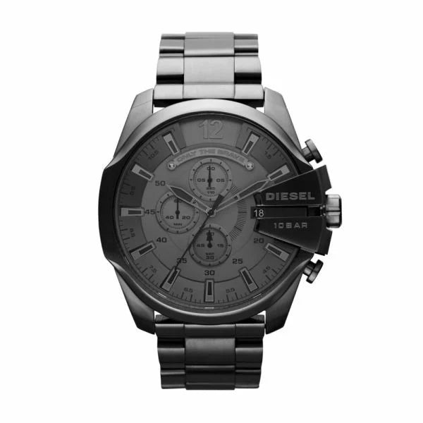 Diesel Men's Mega Chief Chronograph Gunmetal Stainless Steel Watch - DZ4282