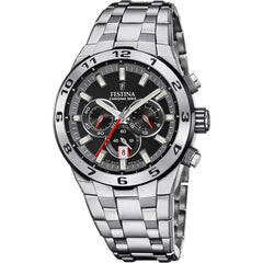 FESTINA CHRONO BIKE WATCH BLACK WITH STEEL -   F20670/6