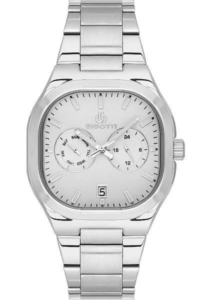 Bigotti Steel Coated Functions Active Metallic Men's Wristwatch - BG.1.10555-1