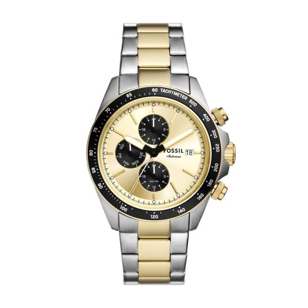 Fossil Men's Autocross Multifunction Two-Tone Stainless Steel Watch - FS6126
