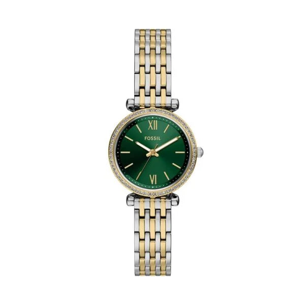 Fossil Women's Carlie Three-Hand Two-Tone Stainless Steel Watch - ES5439