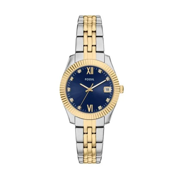 Fossil Women's Scarlette Three-Hand Two-Tone Stainless Steel Watch - ES5443