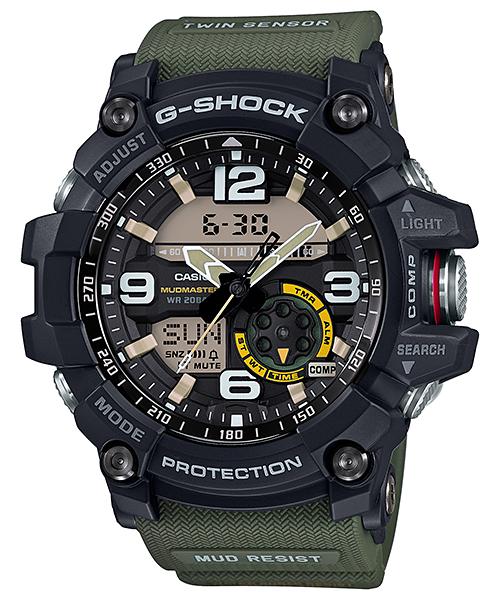 Casio G-Shock Mens 200m Twin Sensor Mudmaster - GG-1000-1A3DR Watch