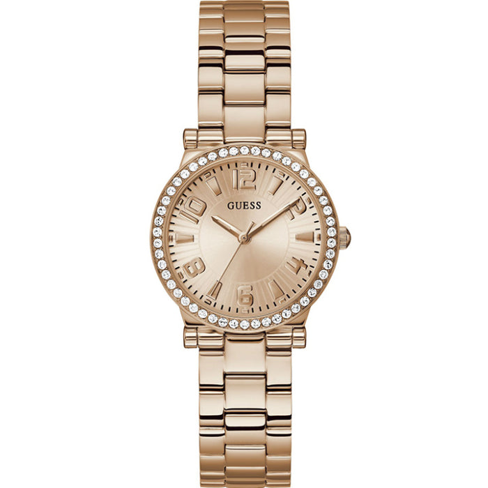 Guess Women's Watch Rose Gold Tone Case Quartz - GW0686L3