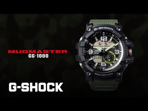 Casio G-Shock Mens 200m Twin Sensor Mudmaster - GG-1000-1ADR Watch