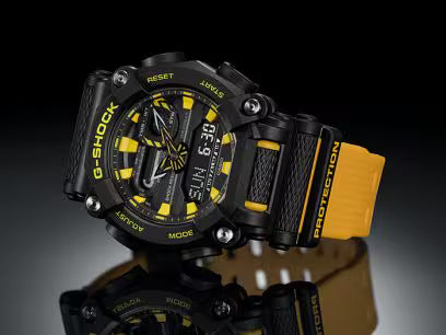 CASIO G- SHOCK BLACK AND YELLOW - GA-900A-1A9