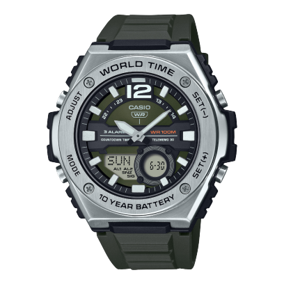 CASIO WORLD TIME WATCH - MWQ-100-3AVDF