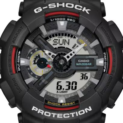 Casio G-Shock Mens 200m Standard - GA-110RL-1ADR Watch