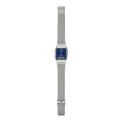 Casio Vintage Navy Dial Mesh Bracelet Watch -AQ-230EM-2ADF