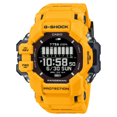 Casio G-Shock Mens 200m Rangeman GPS With HR Monitor - GPR-H1000-9DR Watch