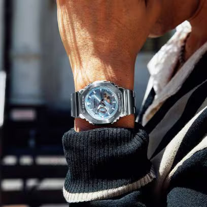 Casio G-SHOCK ANADIGI BLU DIAL S GM-2110D-2ADR Watch