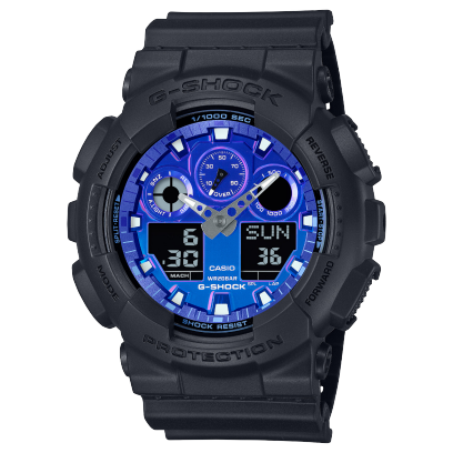 Casio G-Shock Mens 200m Standard - GA-100FL-1ADR Watch
