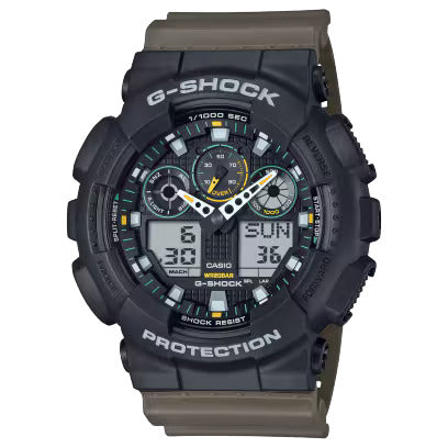 G-Shock Mens 200m Standard - GA-100TU-1A3DR