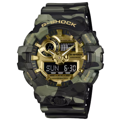 Casio G-shock camo Gents Watch - GA-700CMG-3ADR