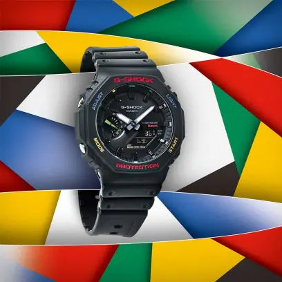 Casio G-Shock Mens 200m Carbon Core Bluetooth Solar Watch - GA-B2100FC-1ADR