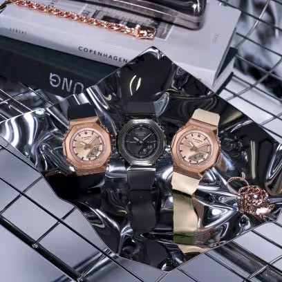 Casio G-Shock Womens 200m G-Steel Watch - GM-S2110PG-4ADR