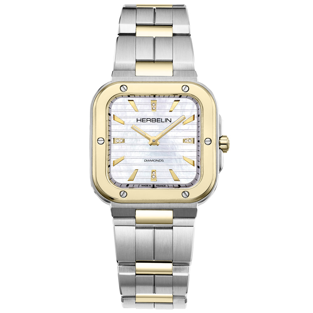 HERBELIN CAP CAMARAT LDS SQ T/T MOP - 17546BT1N89