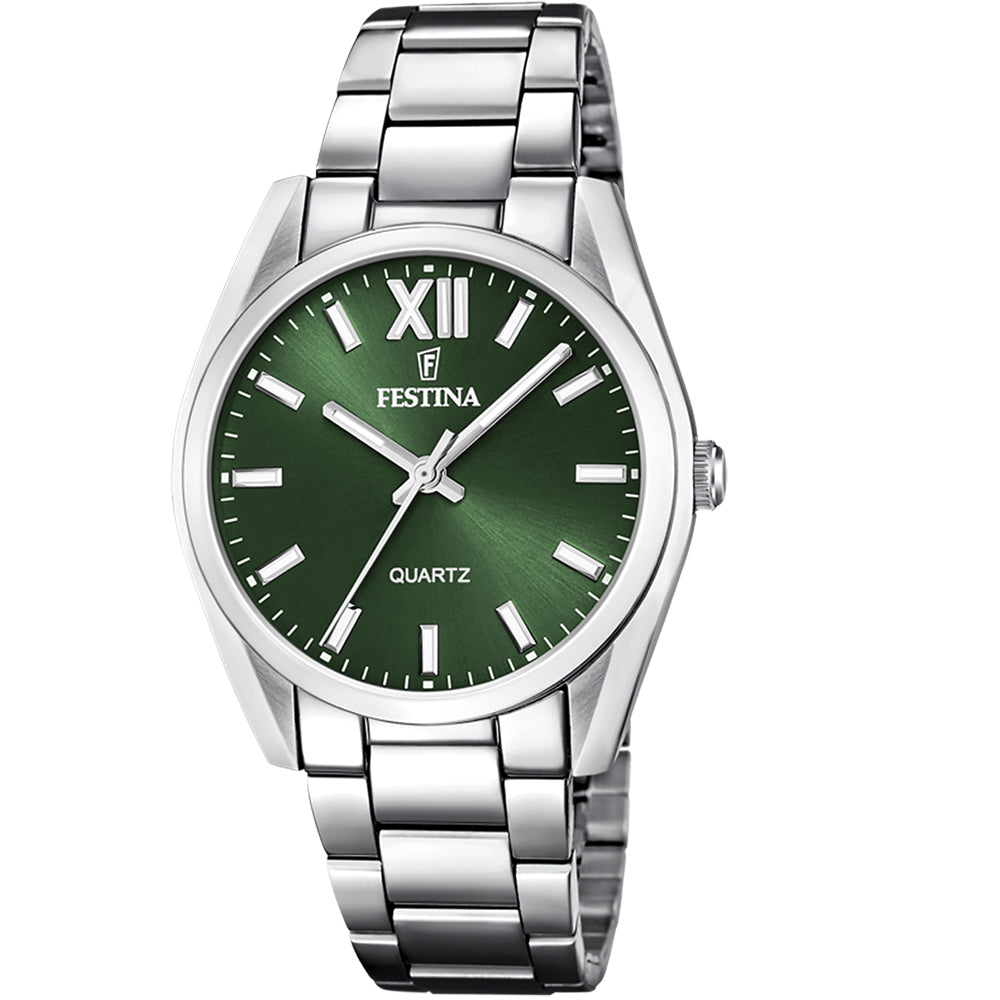 BOYFRIEND SS DK GRN DL BRAC 5 ATM BOYFRIEND - F20622/4
