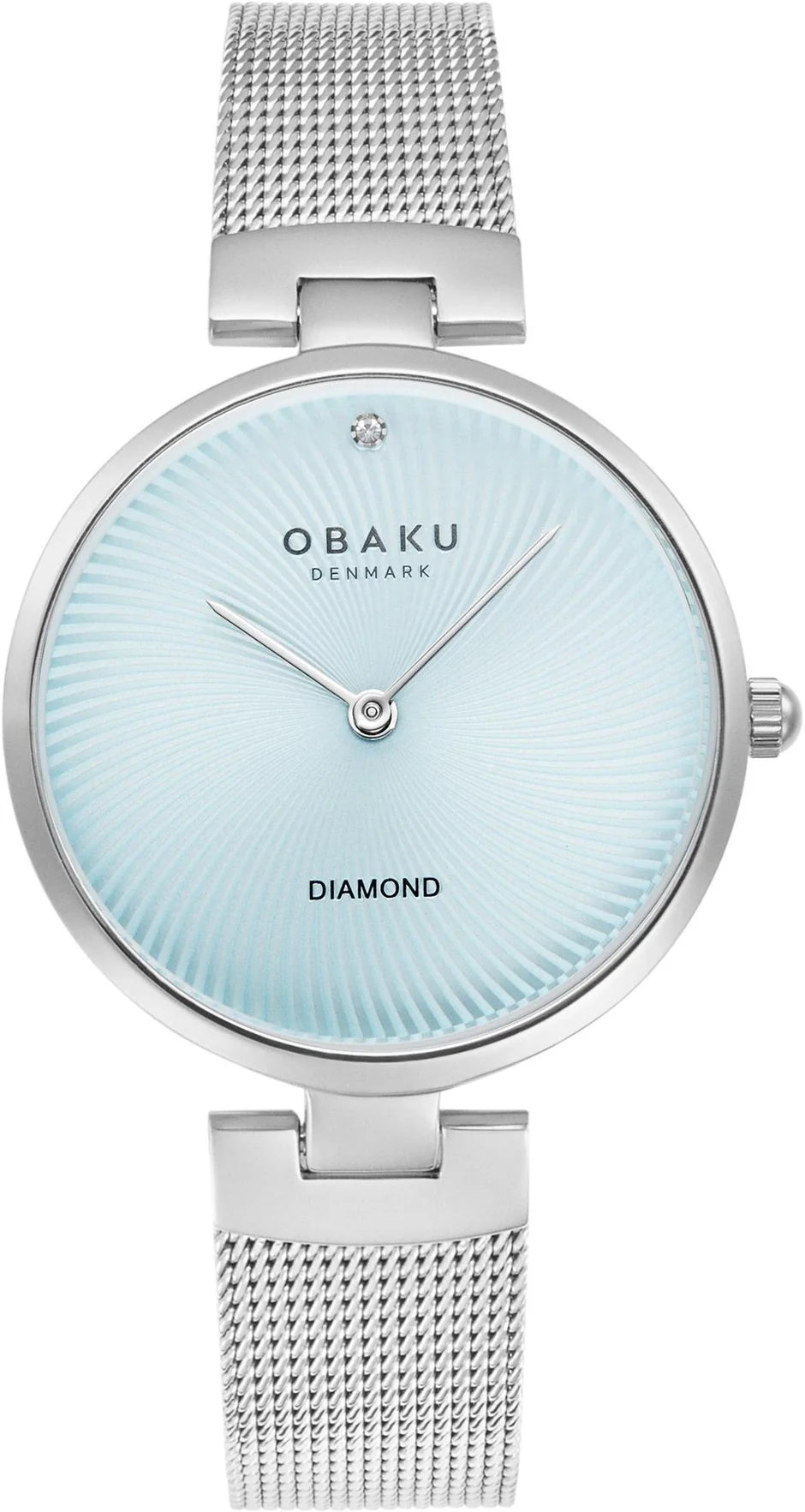 Obaku Diamant Quartz Blue Dial Diamond  Watch - V256LXCMMC