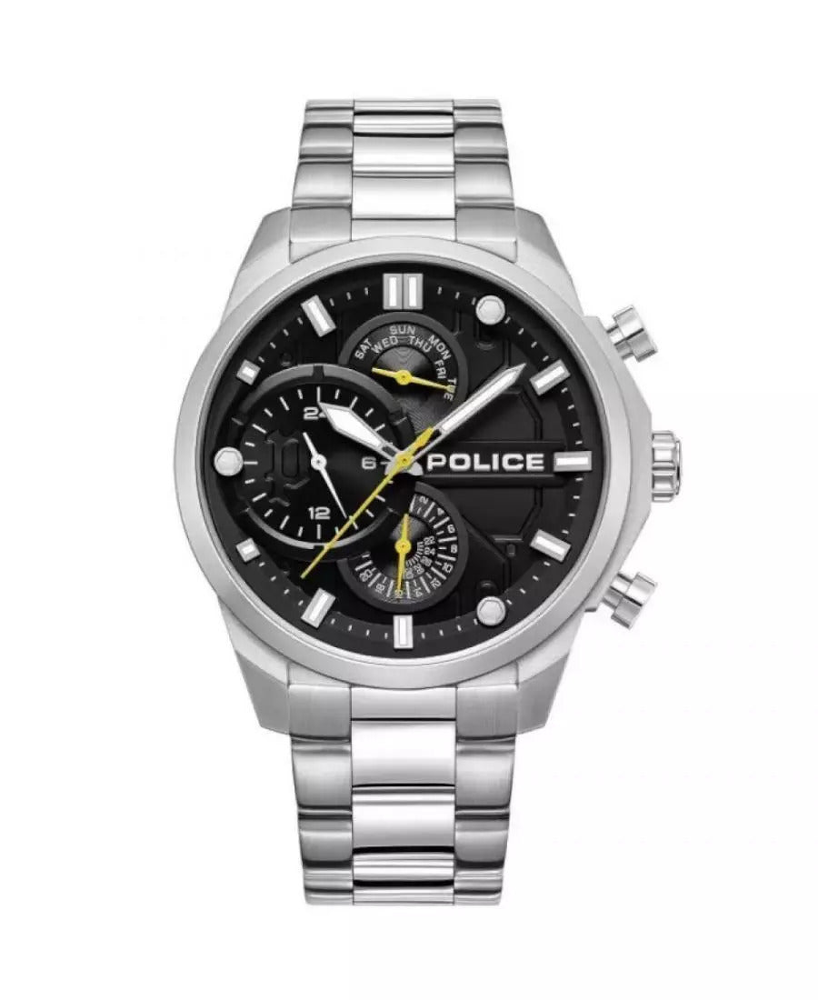 Police Reactor Black Multi-Function Watch -  PEWGK0039204