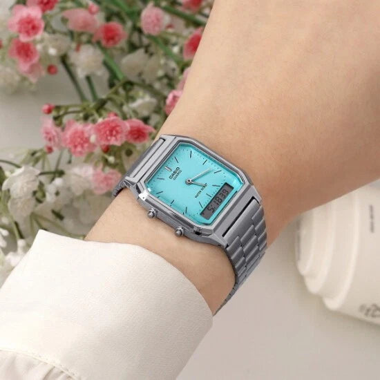 CASIO RETRO Analog-Digital Quartz Watch - AQ-230A-2A1MQYDF