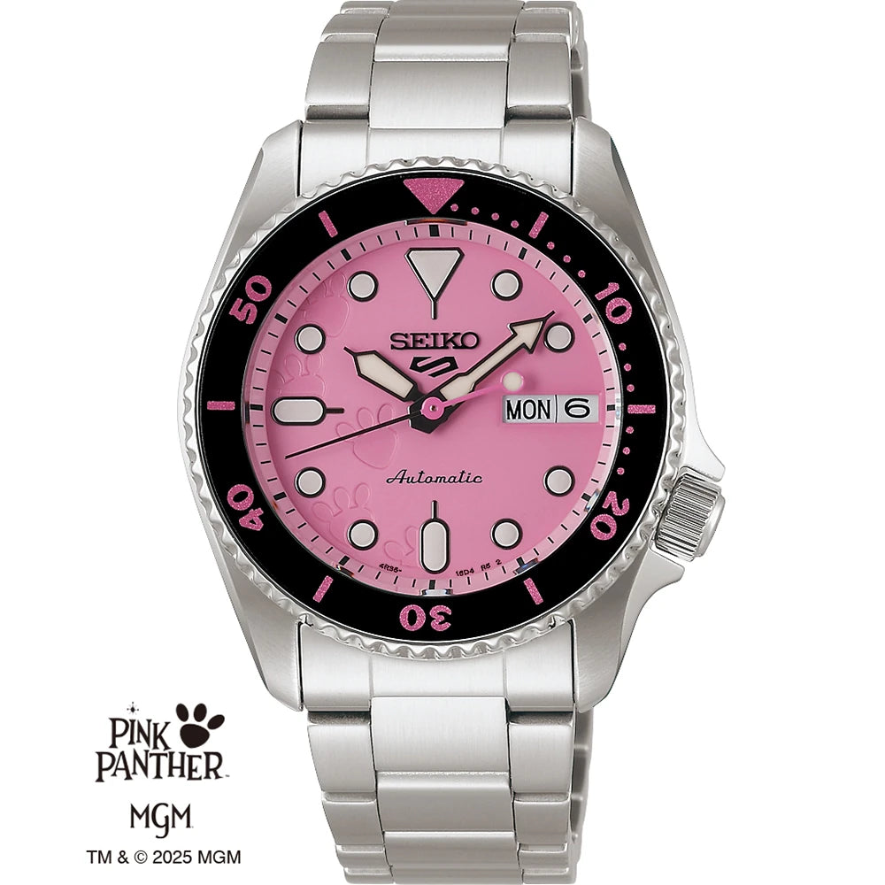 Seiko 5 Sports Pink Panther Watch - SRPM07K1
