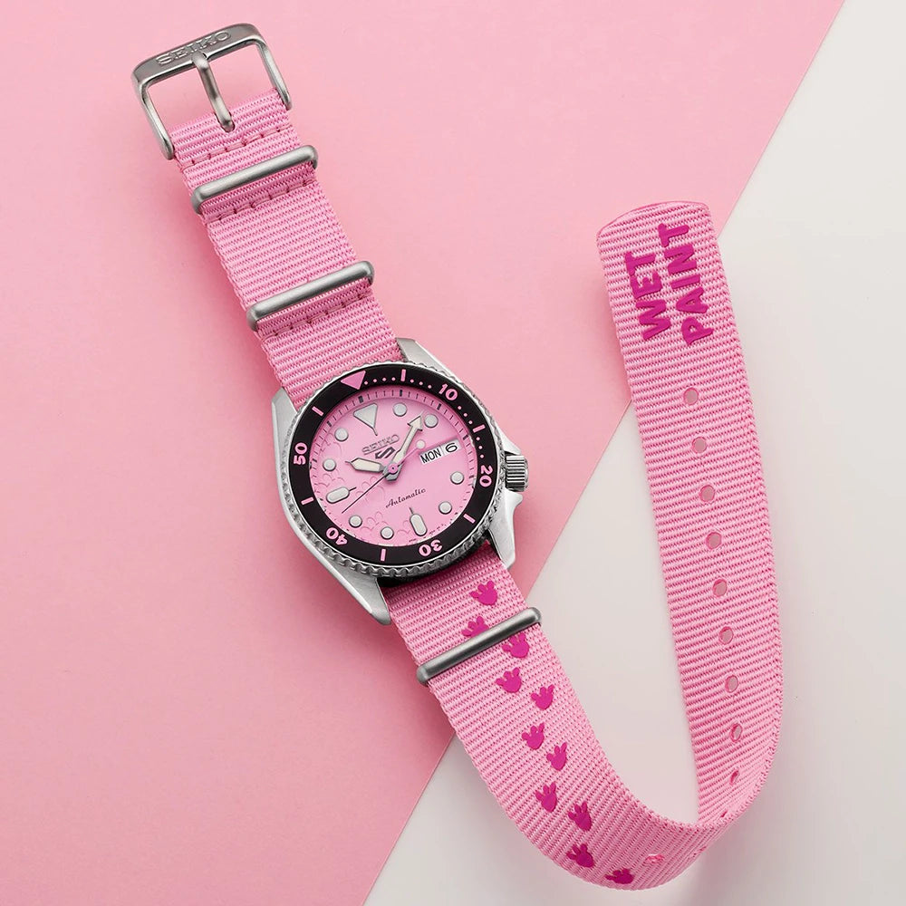 Seiko 5 Sports Pink Panther Watch - SRPM07K1